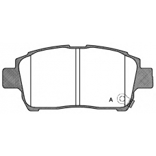 BPA0971.02 OPEN PARTS Комплект тормозных колодок, дисковый тормоз