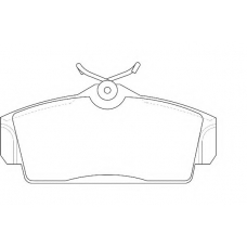 WBP23093A WAGNER LOCKHEED Комплект тормозных колодок, дисковый тормоз