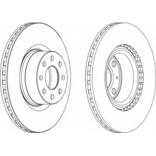 DDF1298-1 FERODO Тормозной диск