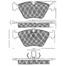 10560 BSF Комплект тормозных колодок, дисковый тормоз