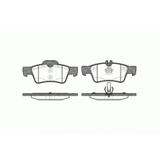 0991.00 REMSA Комплект тормозных колодок, дисковый тормоз