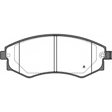 BPA0318.12 OPEN PARTS Комплект тормозных колодок, дисковый тормоз