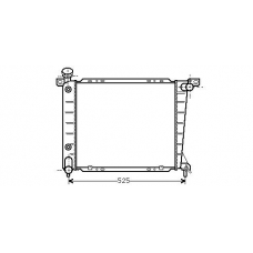FD2199 AVA Радиатор, охлаждение двигателя