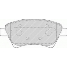 FSL1544 FERODO Комплект тормозных колодок, дисковый тормоз