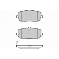 12-1261 E.T.F. Комплект тормозных колодок, дисковый тормоз
