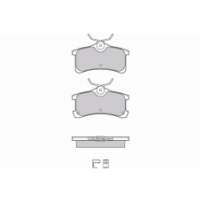 12-1107 E.T.F. Комплект тормозных колодок, дисковый тормоз