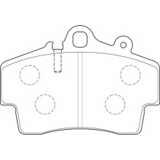 FD7220A NECTO Комплект тормозных колодок, дисковый тормоз