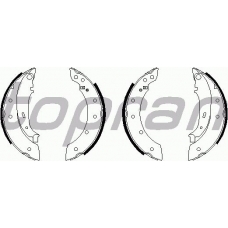 720 352 TOPRAN Комплект тормозных колодок