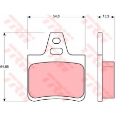 GTD1096 TRW Комплект тормозов, дисковый тормозной механизм