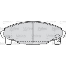 598850 VALEO Комплект тормозных колодок, дисковый тормоз