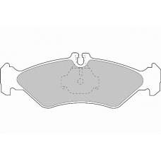 FD6676A NECTO Комплект тормозных колодок, дисковый тормоз