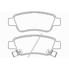 P 28 046 BREMBO Комплект тормозных колодок, дисковый тормоз