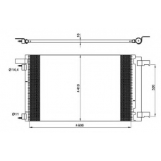 35948 NRF Конденсатор, кондиционер