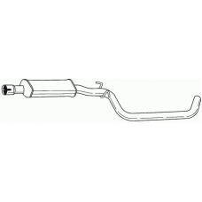 60441 SIGAM Средний глушитель выхлопных газов