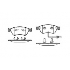 P11563.02 WOKING Комплект тормозных колодок, дисковый тормоз