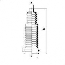 83675 SPIDAN Пыльник, рулевое управление