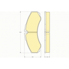 6113459 GIRLING Комплект тормозных колодок, дисковый тормоз