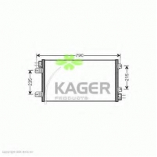94-6100 KAGER Конденсатор, кондиционер