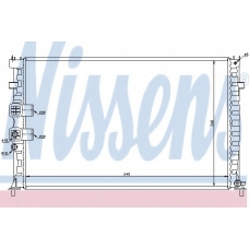 63748 NISSENS Радиатор, охлаждение двигателя
