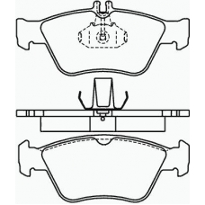 P 50 023 BREMBO Комплект тормозных колодок, дисковый тормоз