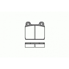 2002.20 ROADHOUSE Комплект тормозных колодок, дисковый тормоз