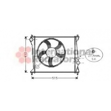 03002213 VAN WEZEL Радиатор, охлаждение двигателя