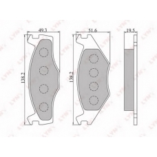 BD-8004 LYNX Тормозные колодки дисковые