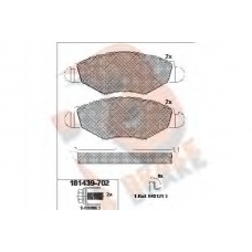 RB1439-702 R BRAKE Комплект тормозных колодок, дисковый тормоз