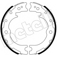 53-0637 METELLI Комплект тормозных колодок, стояночная тормозная с