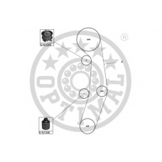 SK-1388 OPTIMAL Комплект ремня грм