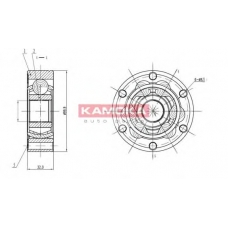 9024 KAMOKA Шарнирный комплект, приводной вал