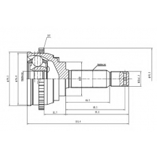 AW1510178A AYWIPARTS Шарнирный комплект, приводной вал