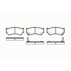 0592 02 KAWE Комплект тормозных колодок, дисковый тормоз