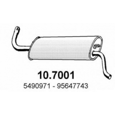 10.7001 ASSO Глушитель выхлопных газов конечный