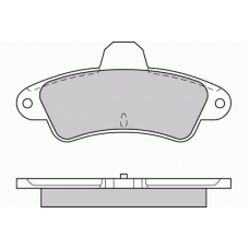 12-0593 E.T.F. Комплект тормозных колодок, дисковый тормоз