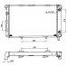 516580 NRF Радиатор, охлаждение двигателя