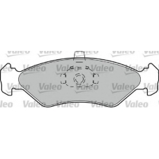 598043 VALEO Комплект тормозных колодок, дисковый тормоз