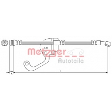 4116228 METZGER Тормозной шланг