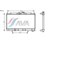 MT2121 AVA Радиатор, охлаждение двигателя