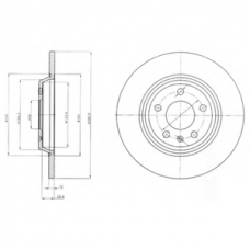 BG4081 DELPHI Тормозной диск