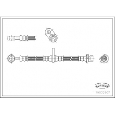 19032907 CORTECO Тормозной шланг
