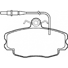 BP536 QH Benelux Комплект тормозных колодок, дисковый тормоз