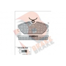 RB1438-700 R BRAKE Комплект тормозных колодок, дисковый тормоз