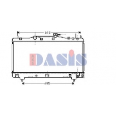 210072N AKS DASIS Радиатор, охлаждение двигателя
