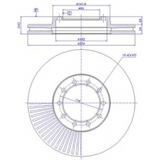 150.500 CAR Тормозной диск