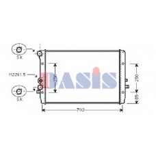 480028N AKS DASIS Радиатор, охлаждение двигателя