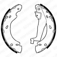 LS1910 DELPHI Комплект тормозных колодок