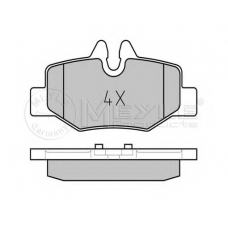 025 240 0817/PD MEYLE Комплект тормозных колодок, дисковый тормоз