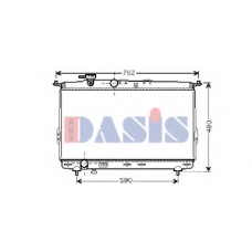 510033N AKS DASIS Радиатор, охлаждение двигателя