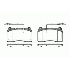 0666.14 REMSA Комплект тормозных колодок, дисковый тормоз